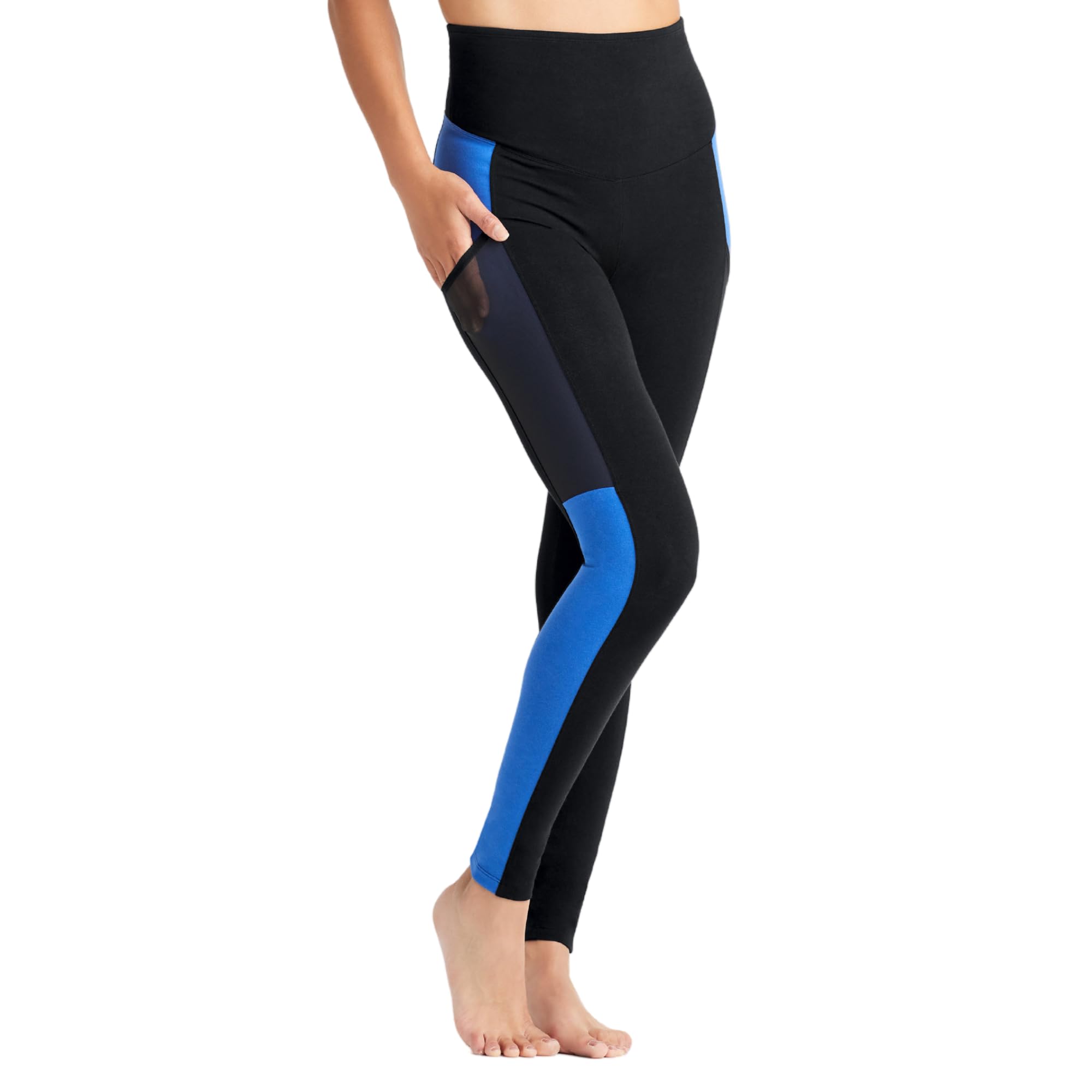 Rachel Shaping Legging with Mesh Pockets - Cotton Stretch - Image 3