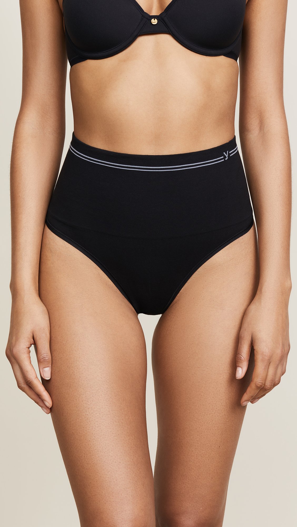 Yummie Women's Cotton Seamless Shapewear Thong - Image 3