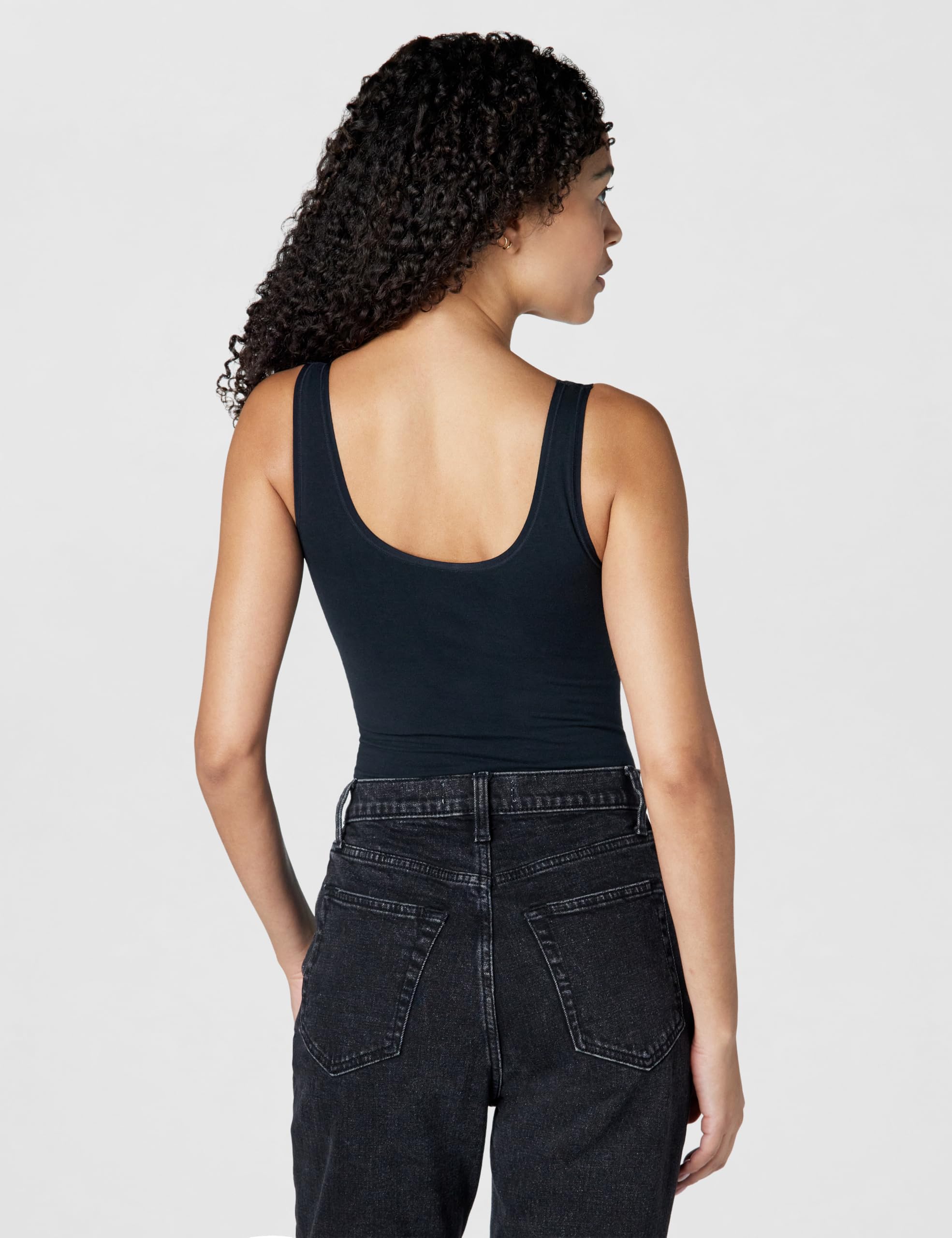 Yummie Women's Cotton Seamless Shaping Full Back Bodysuit - Image 3