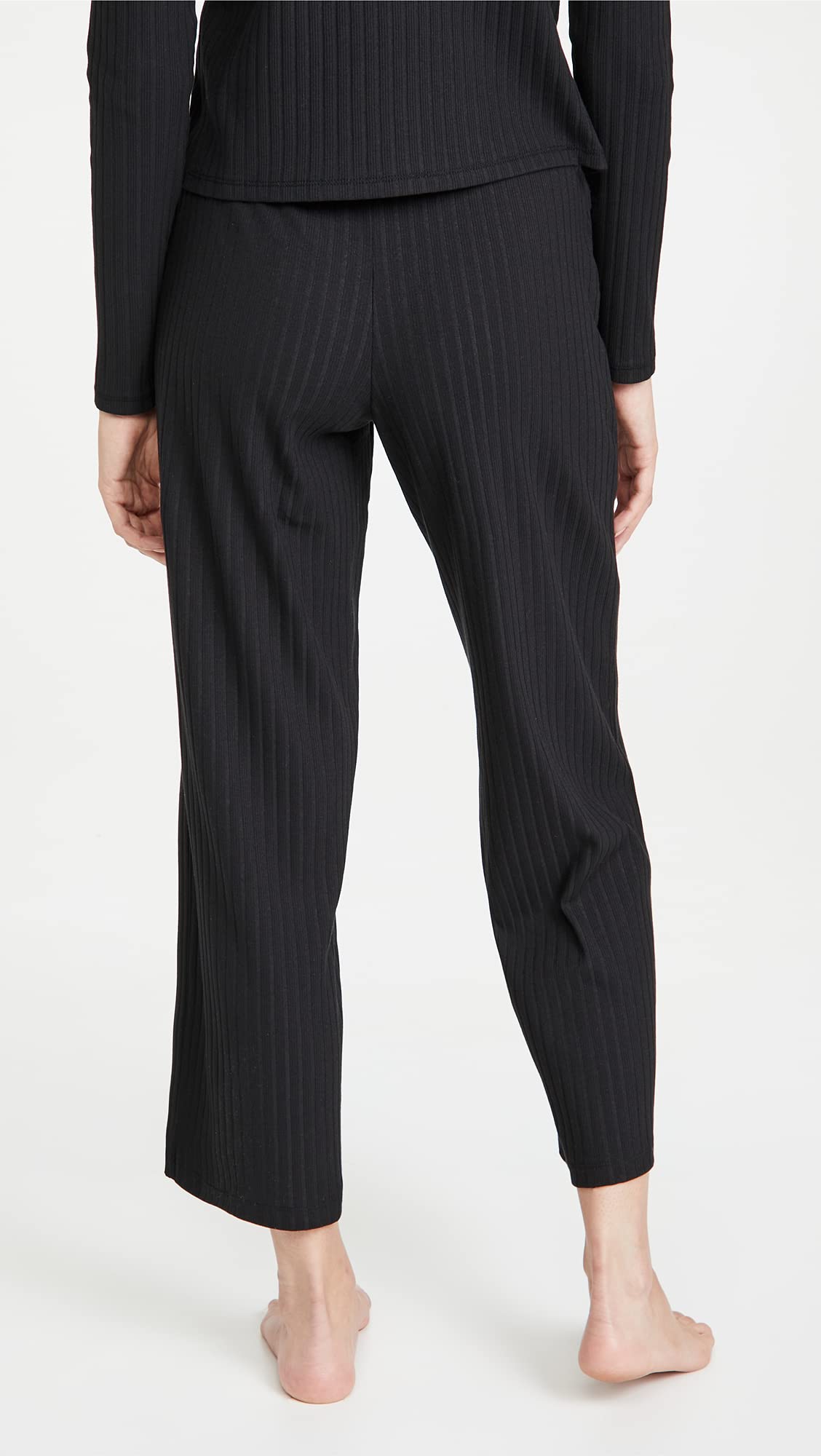 Yummie Women's Cotton Stretch Rib Cropped Lounge Pant - Image 3