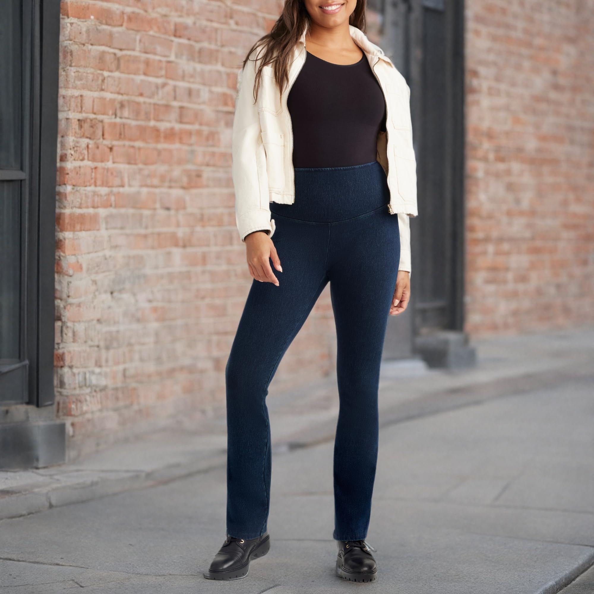 Yummie Women's Denim Boot Cut Shaping Leggings - Image 6