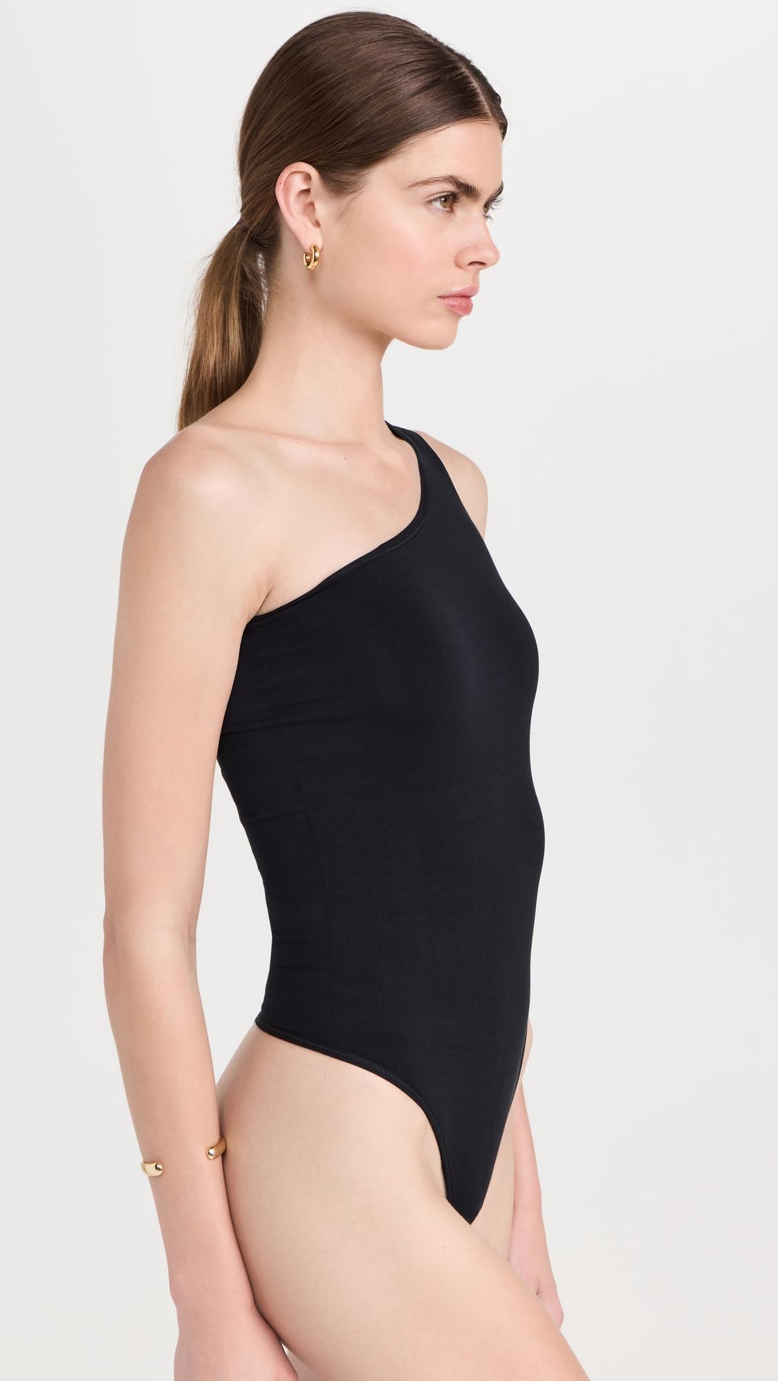 Yummie Women's One Shoulder Shaping Thong Bodysuit - Image 4