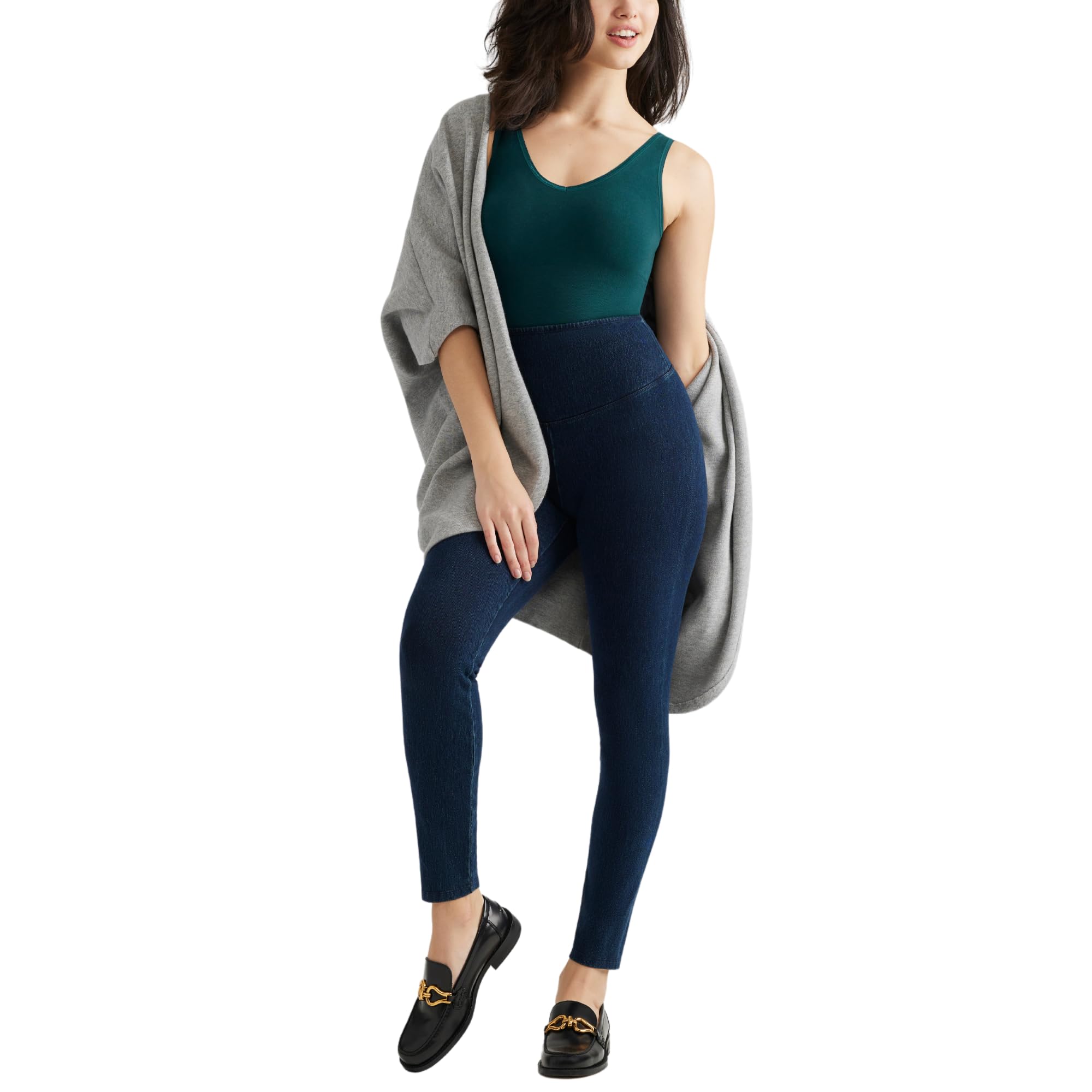 Yummie Women's Signature Waistband Denim Leggings - Image 5