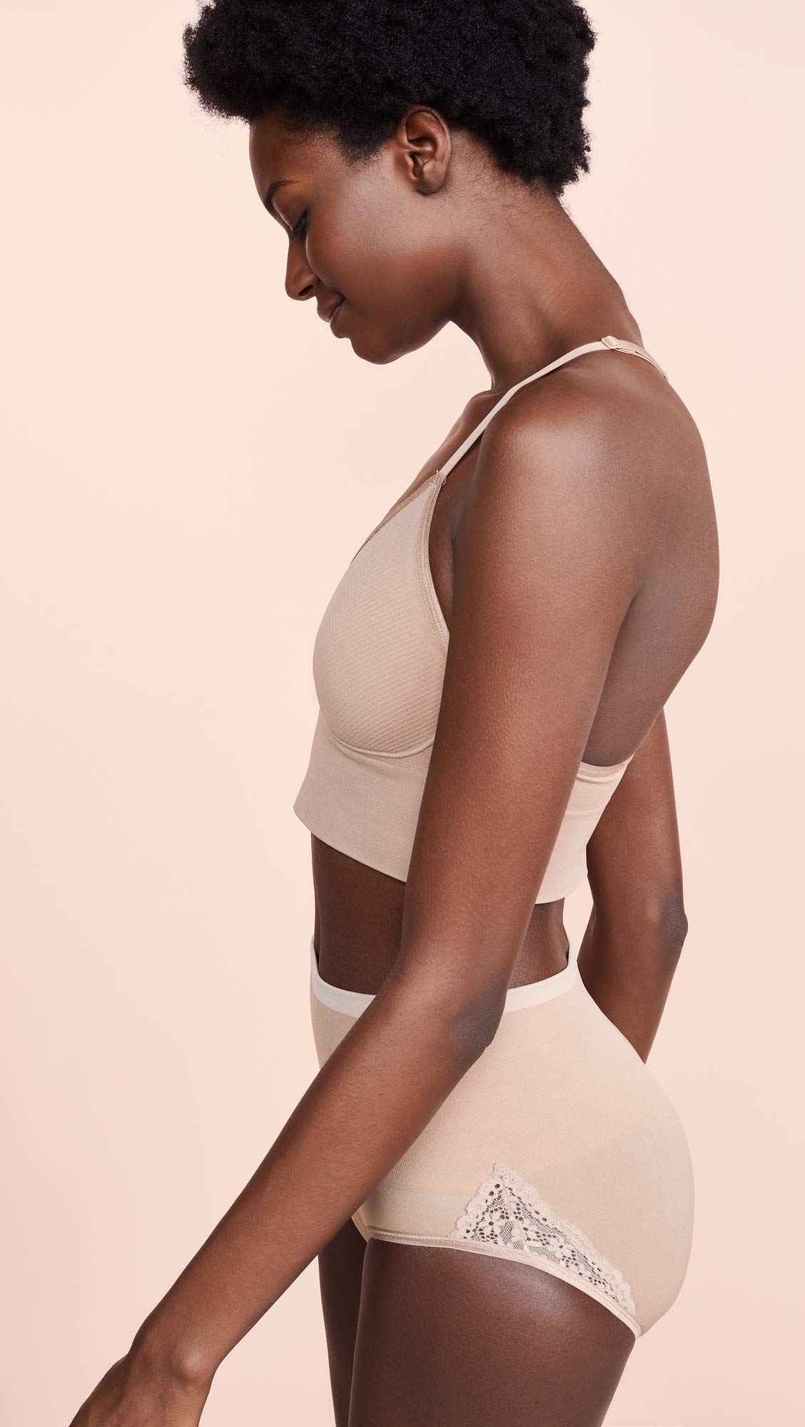 Yummie Womens Ultralight Seamless Wire Free Lace Back Bra - Image 4